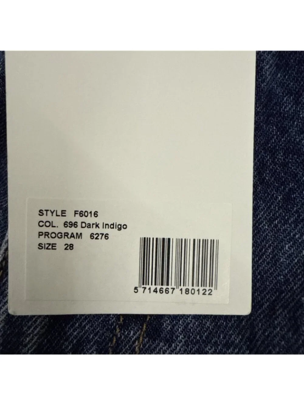 Ganni Jeans Women's 28 NWT High Rise Wide Leg Cropped Organic Cotton F6016